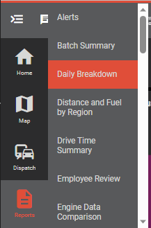Enter BreakDown Report Main